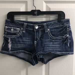 Trendy Ripped Short Jean Shorts
